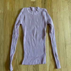 Pink ribbed sweater